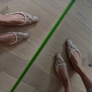 Gucci Crystal GG Slingbacks BLUSH 39